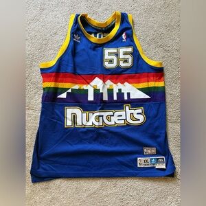 Dikembe Mutombo Hardwood Classics Denver Nuggets Jersey. AUTHENTIC